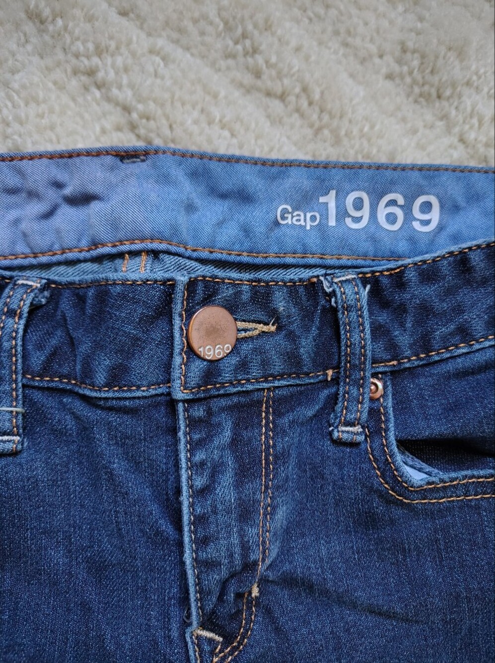 ☀️5/$25☀️ Gap 1969 Women's Size 8 Regular Dark Blue Always Skinny Jeans - Picture 3 of 8